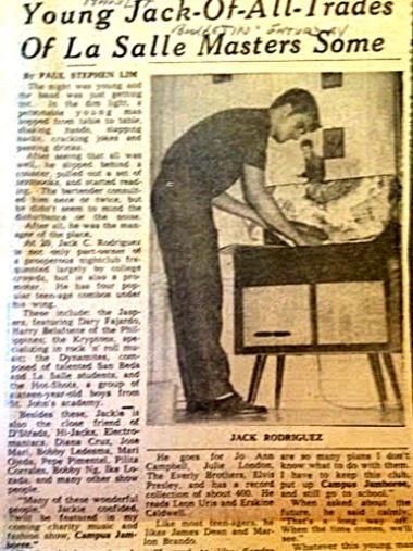 “Young Jack-of-All-Trades,” La Salle years. Before titles and offices, there was curiosity — restless, hands-on, unafraid to try. In a workshop corner of youth, Jackie bends over craft and experiment, already rehearsing a lifelong pattern: learn first, build carefully, improve what exists. 

The boy who refused to stand still would one day steward institutions. But even then, the instinct was visible — not to inherit advantage, but to earn it; not merely to occupy space, but to shape it.