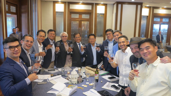 The RCM Pro Patria Committee members with Amicus Curiae Past District Governor Jackie Rodriguez, President-elect Reggie Yu, and Rotarian John Simon