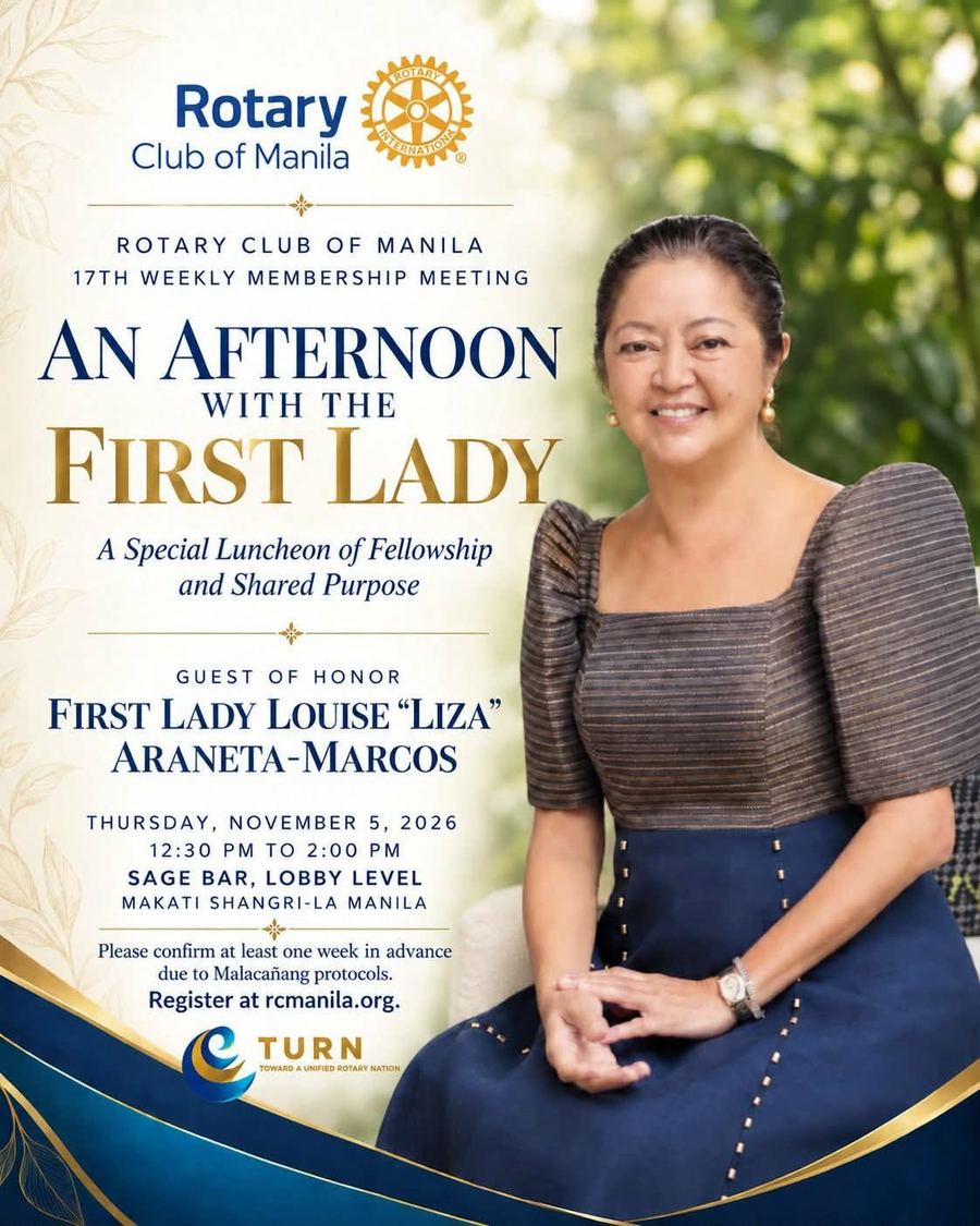 Meeting poster: An Afternoon with the First Lady- A Special Luncheon of Fellowship and Shared Purpose